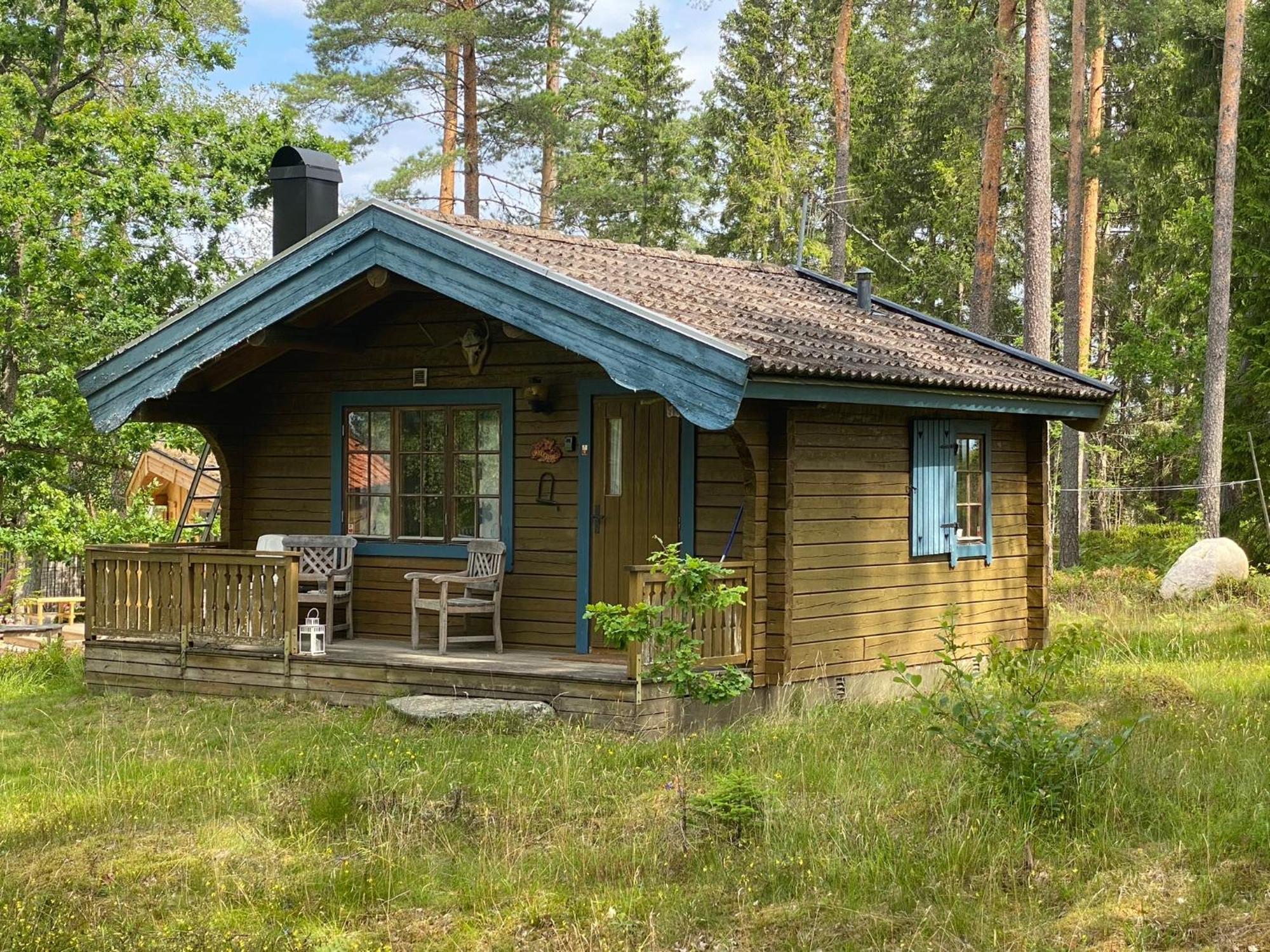 Timrad Stuga I Kanten Av Skogen Med Spa Moejlighet มุลเคอ ภายนอก รูปภาพ