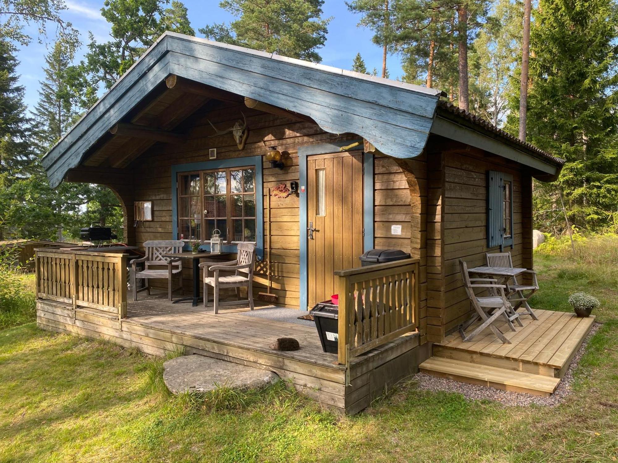 Timrad Stuga I Kanten Av Skogen Med Spa Moejlighet มุลเคอ ภายนอก รูปภาพ